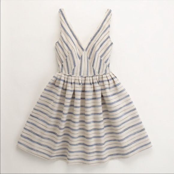 Jcrew Factory indigo stripe dress - Picture 1 of 3